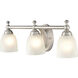 None 3 Light 22 inch Satin Nickel Bathroom Vanity Light Wall Light
